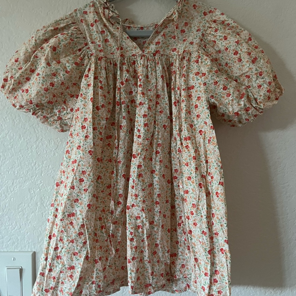 Studio M Floral Ruffle Dress - Picture 4 of 5